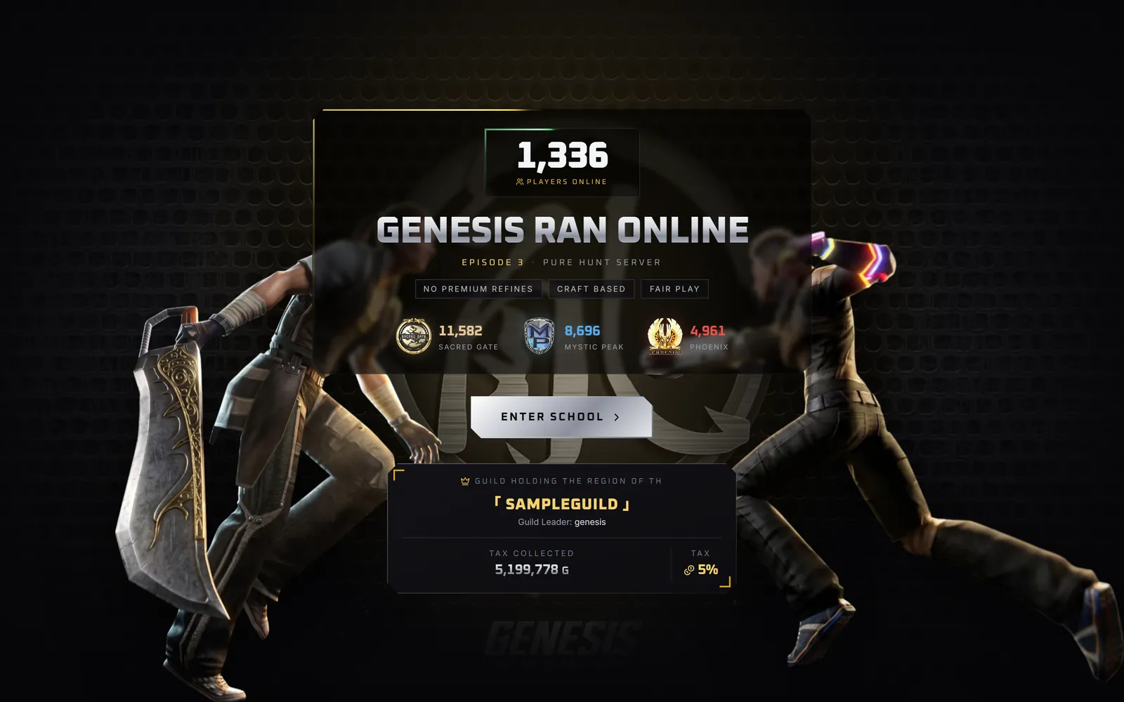 Genesis Ran Online — interface